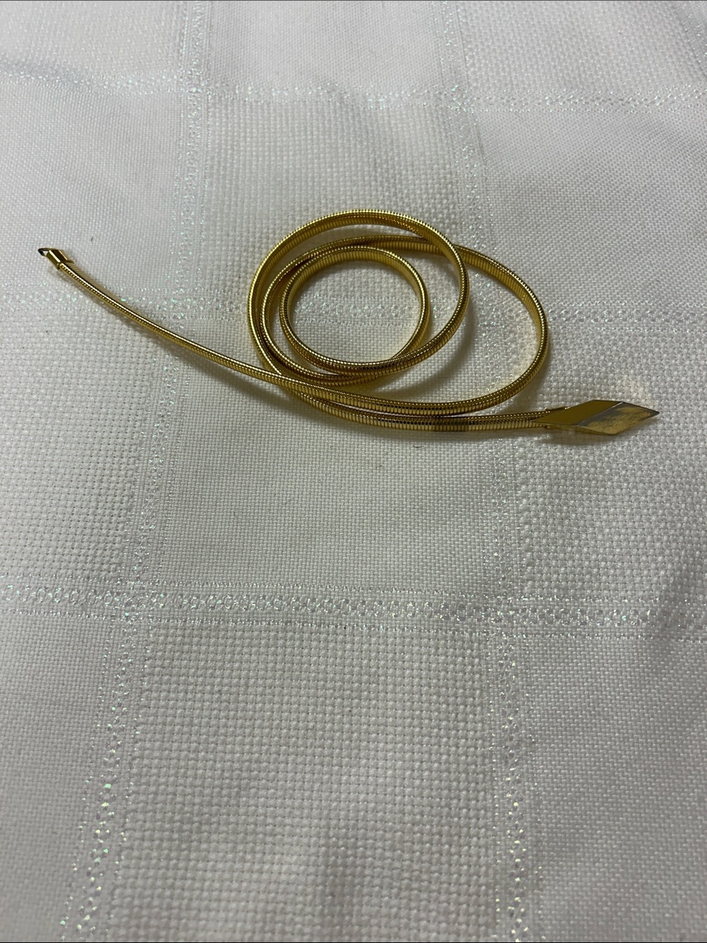 Gold-Tone Snake Chain Waist Belt 34”